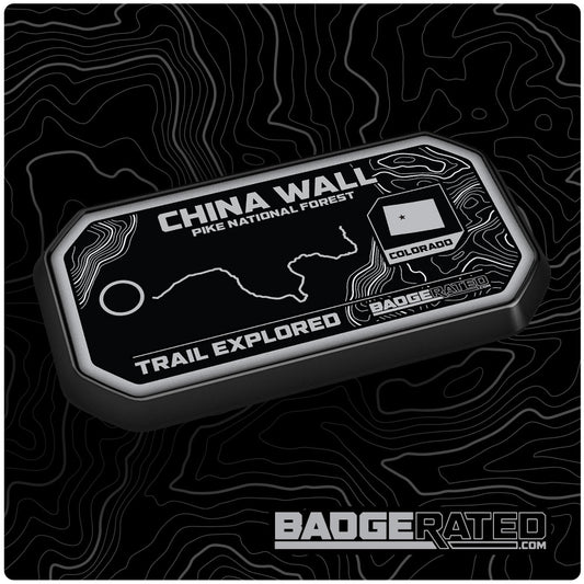 China Wall Trail Badge (Pike National Forest, CO)