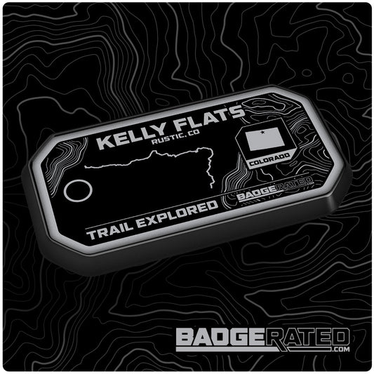 Kelly Flats Trail Badge (Rustic, CO)