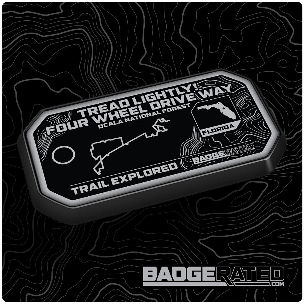 Tread Lightly! Four Wheel Drive Way Trail Badge (Ocala National Forest, FL)