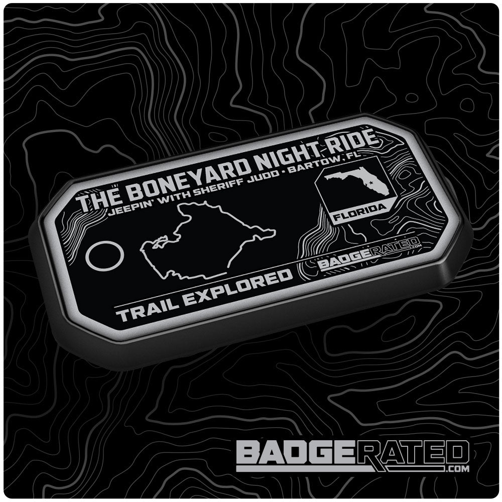The Boneyard Night Ride Trail Badge (Jeepin' With Judd - Bartow, FL)