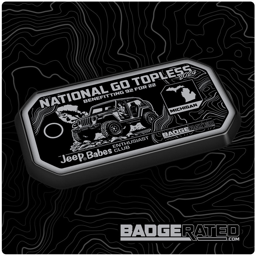 Jp Babes National Go Topless Event Badge 2024 (Michigan)