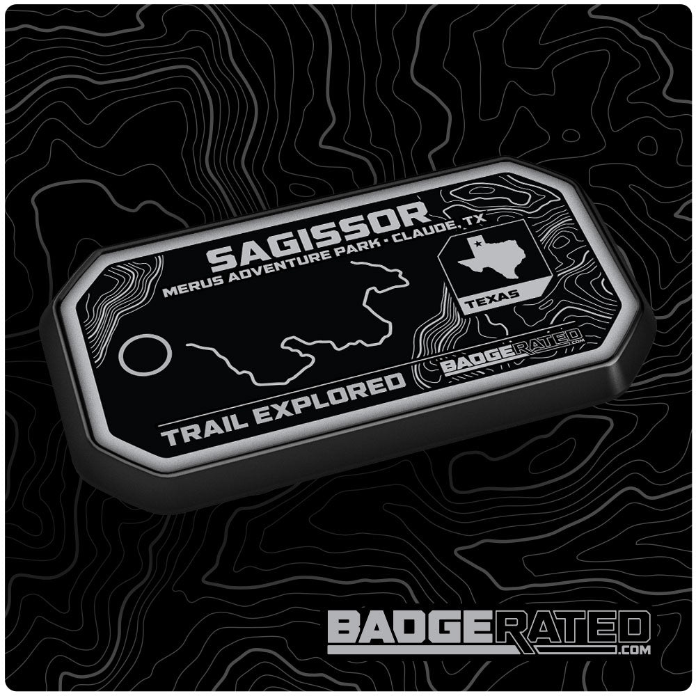 Sagissor Trail Badge (Merus Adventure Park - Claude, TX)