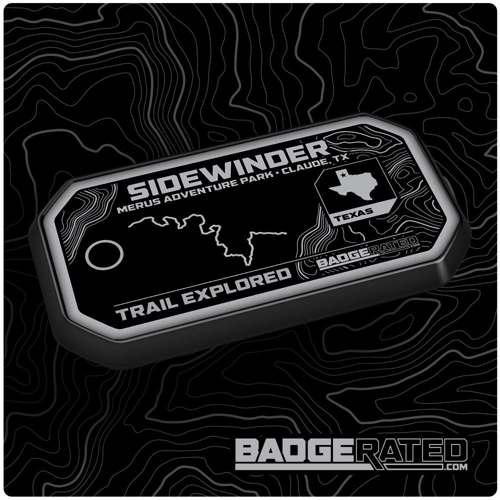 Sidewinder Trail Badge (Merus Adventure Park - Claude, TX)