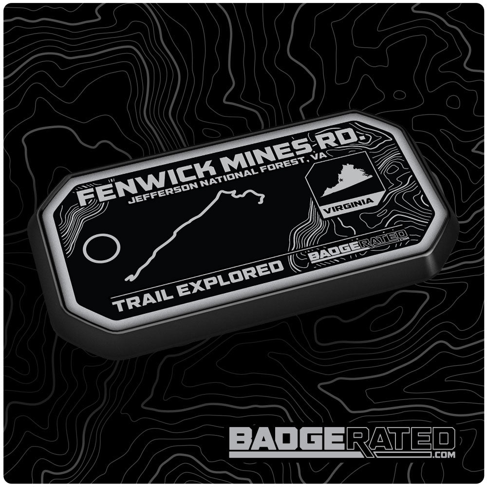Fenwick Mines Road Trail Badge (Jefferson Nat'l Forest, VA)
