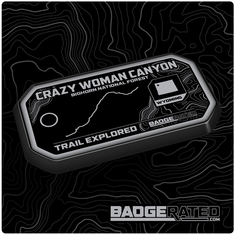 Crazy Woman Canyon Trail Badge (Bighorn National Forest, WY)