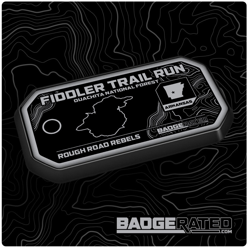 Fiddler Trail Run Trail Badge - Rough Road Rebels (Ouachita Nat'l Forest, AR)