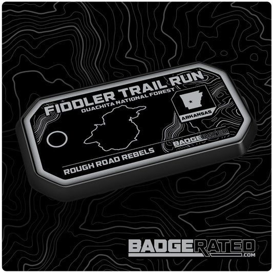 Fiddler Trail Run Trail Badge - Rough Road Rebels (Ouachita Nat'l Forest, AR)