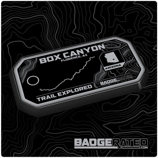 Box Canyon Trail Badge (Florence, AZ)