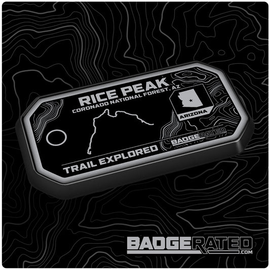 Rice Peak Trail Badge (Coronado National Forest, AZ)
