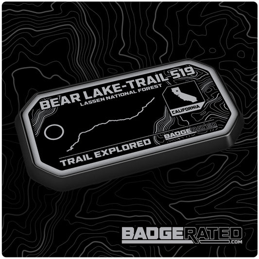 Bear Lake - Trail 519 Trail Badge (Lassen National Forest, CA)