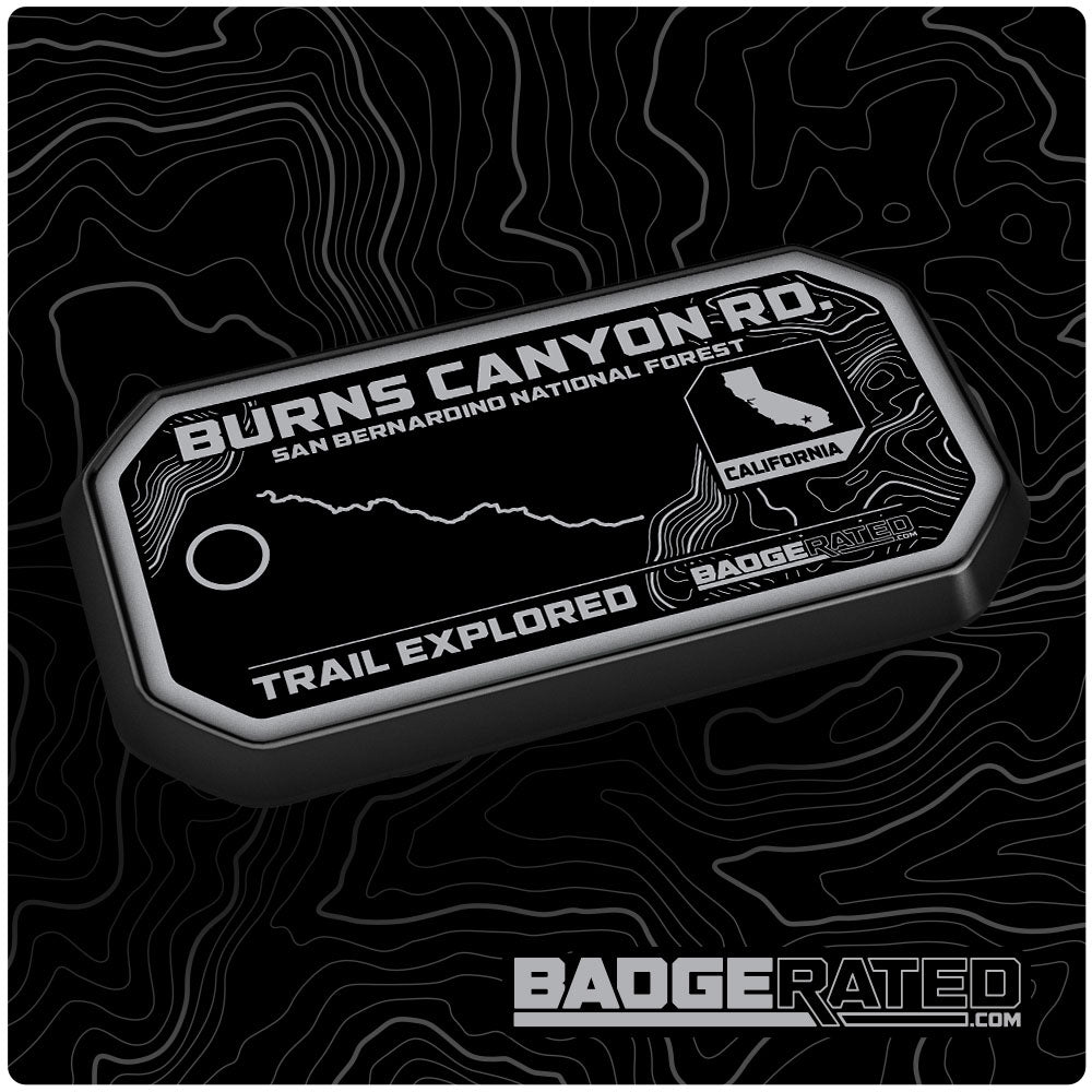 Burns Canyon Road Trail Badge (San Bernardino National Forest, CA)