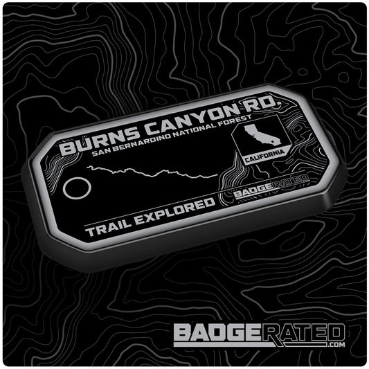 Burns Canyon Road Trail Badge (San Bernardino National Forest, CA)