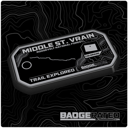 Middle St. Vrain Trail Badge (Roosevelt National Forest, CO)