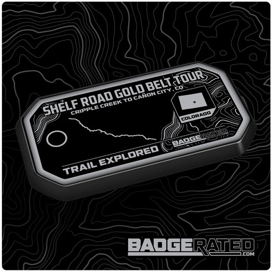 Shelf Road Gold Belt Tour Trail Badge (Cripple Creek-Canon City, CO)