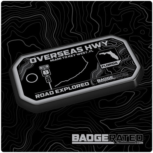 Overseas Hwy Road Badge (Miami to Key West, FL)
