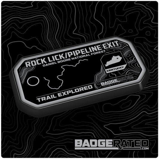 Rock Lick / Pipeline Exit Trail Badge (Daniel Boone Nat'l Forest, KY)