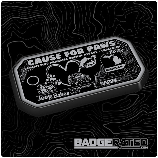 Jp Babes Cause for Paws Trail Badge 2026 (Michigan)