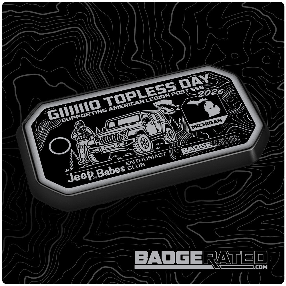 Jp Babes GIIIIIIIO Topless Day Trail Badge 2026 (Michigan)