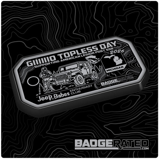 Jp Babes GIIIIIIIO Topless Day Trail Badge 2026 (Michigan)
