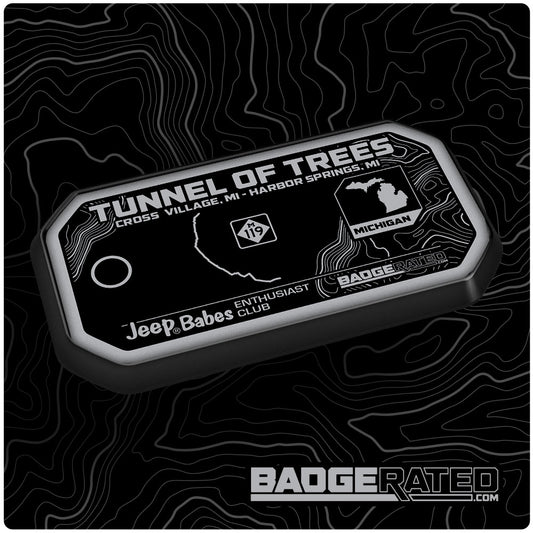 Jp Babes Tunnel of Trees Trail Badge 2025 (Michigan)
