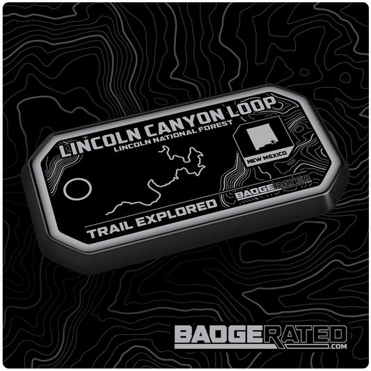 Lincoln Canyon Loop Trail Badge (Lincoln National Forest, NM)