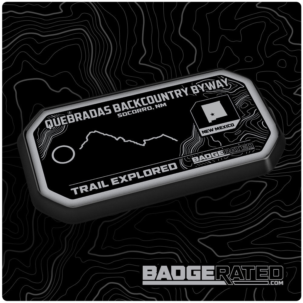Quebradas Backcountry Byway Trail Badge (Socorro, NM)