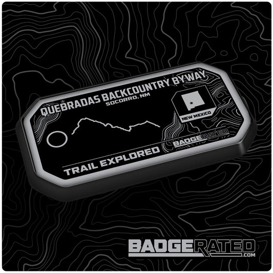 Quebradas Backcountry Byway Trail Badge (Socorro, NM)