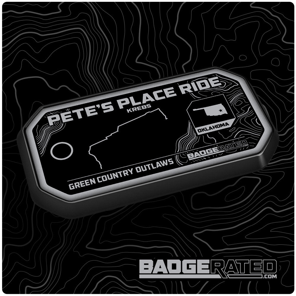 Pete's Place Ride Trail Badge (Oklahoma / Green Country Outlaws)