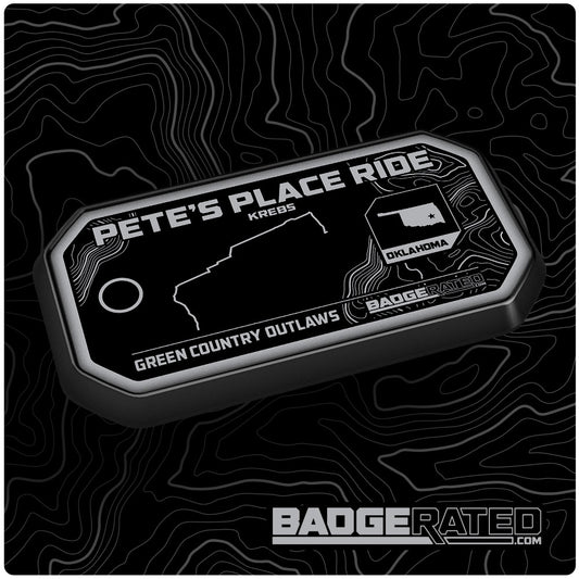 Pete's Place Ride Trail Badge (Oklahoma / Green Country Outlaws)