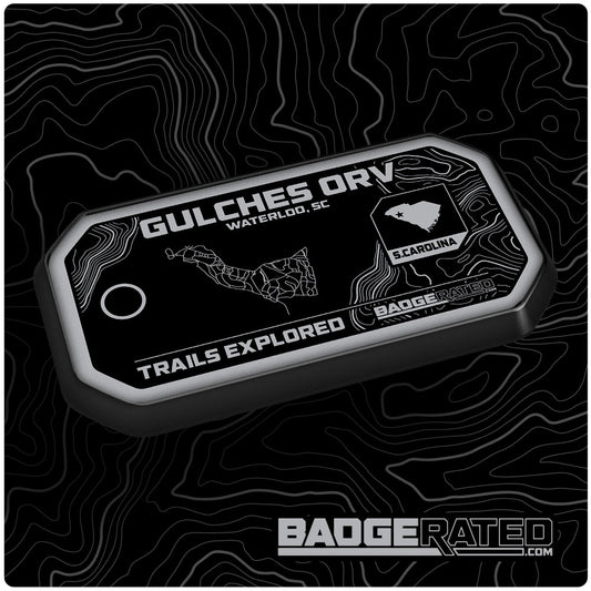 Gulches ORV Trail badge (Waterloo, SC)