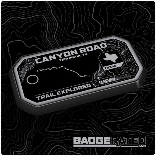 Canyon Road Trail Badge (Big Bend Area / Terlingua, TX)