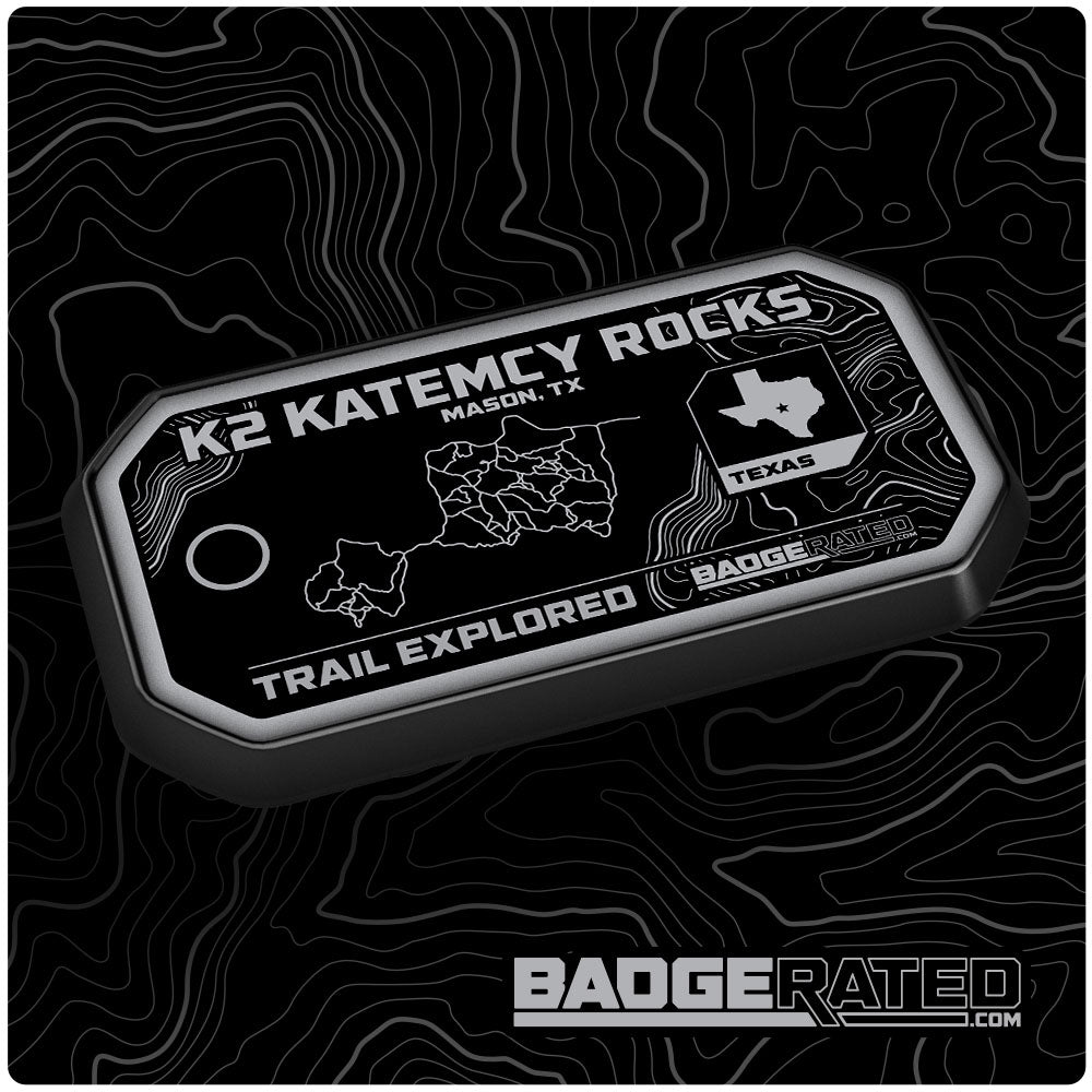 K2 Katemcy Rocks Trail Badge (Mason, TX)
