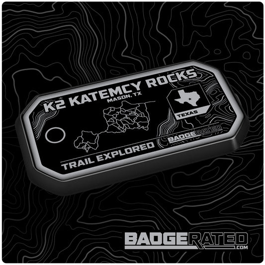 K2 Katemcy Rocks Trail Badge (Mason, TX)