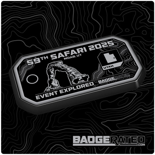 59th Safari 2025 Event Badge (Moab, UT)