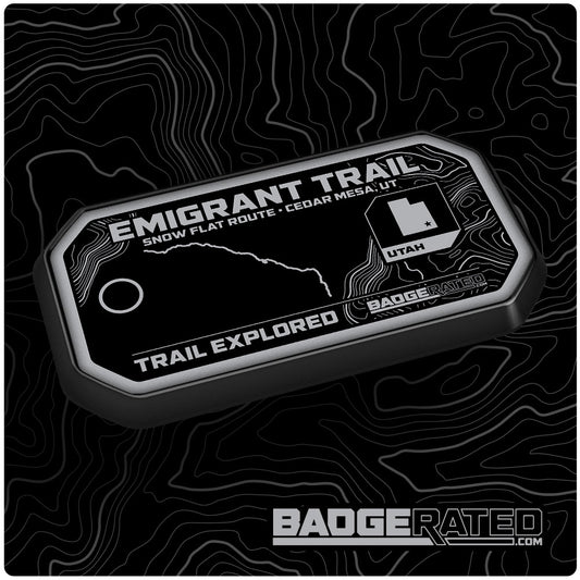 Emigrant Trail - Snow Flat Route Badge (Cedar Mesa, UT)