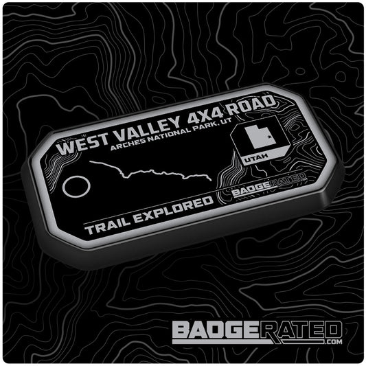 West Valley 4x4 Road Trail Badge (Arches National Park, UT)