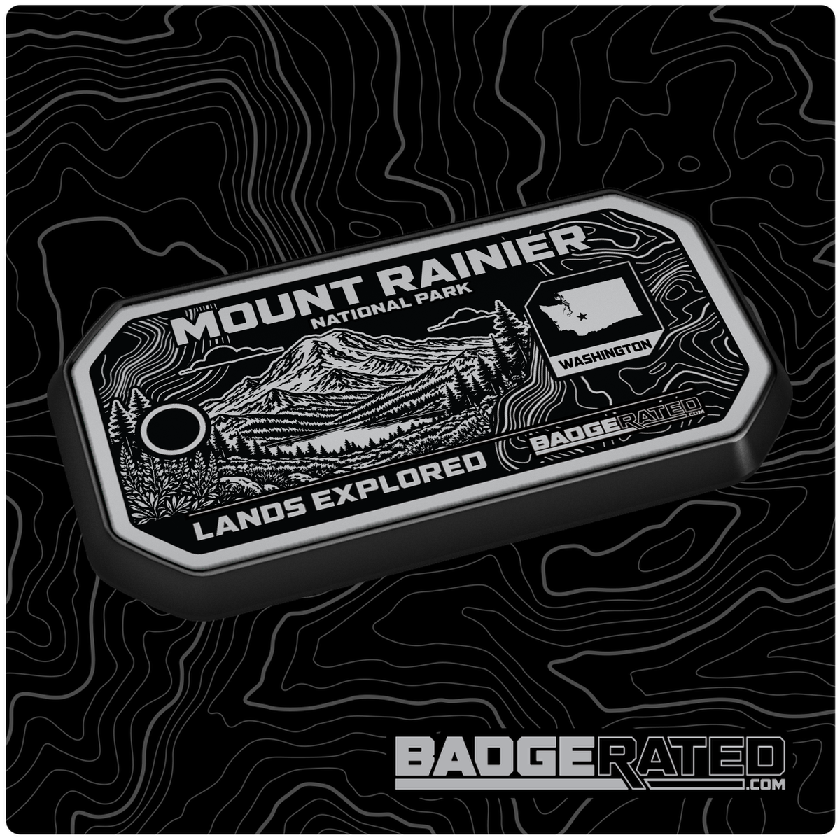 Mount Rainier National Park Lands Badge (Washington)