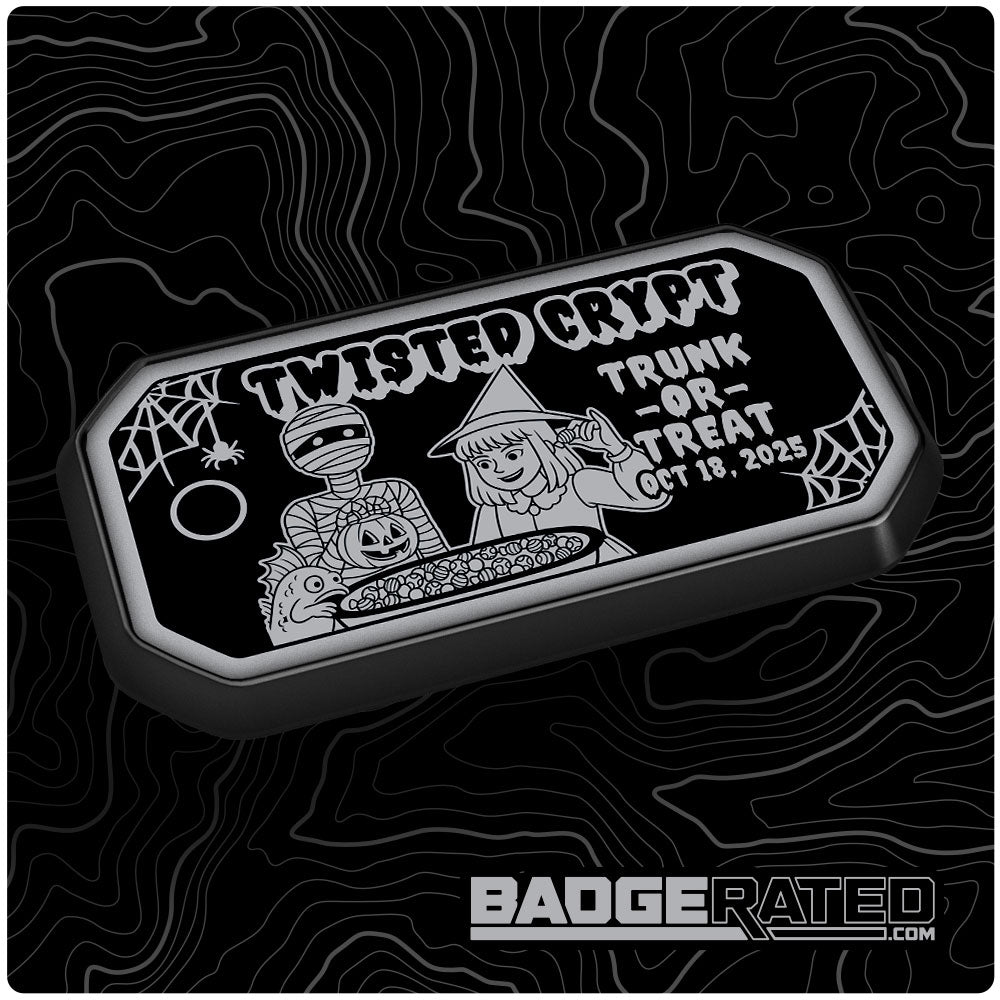 Twisted Crypt Trunk or Treat 2025 Event Badge